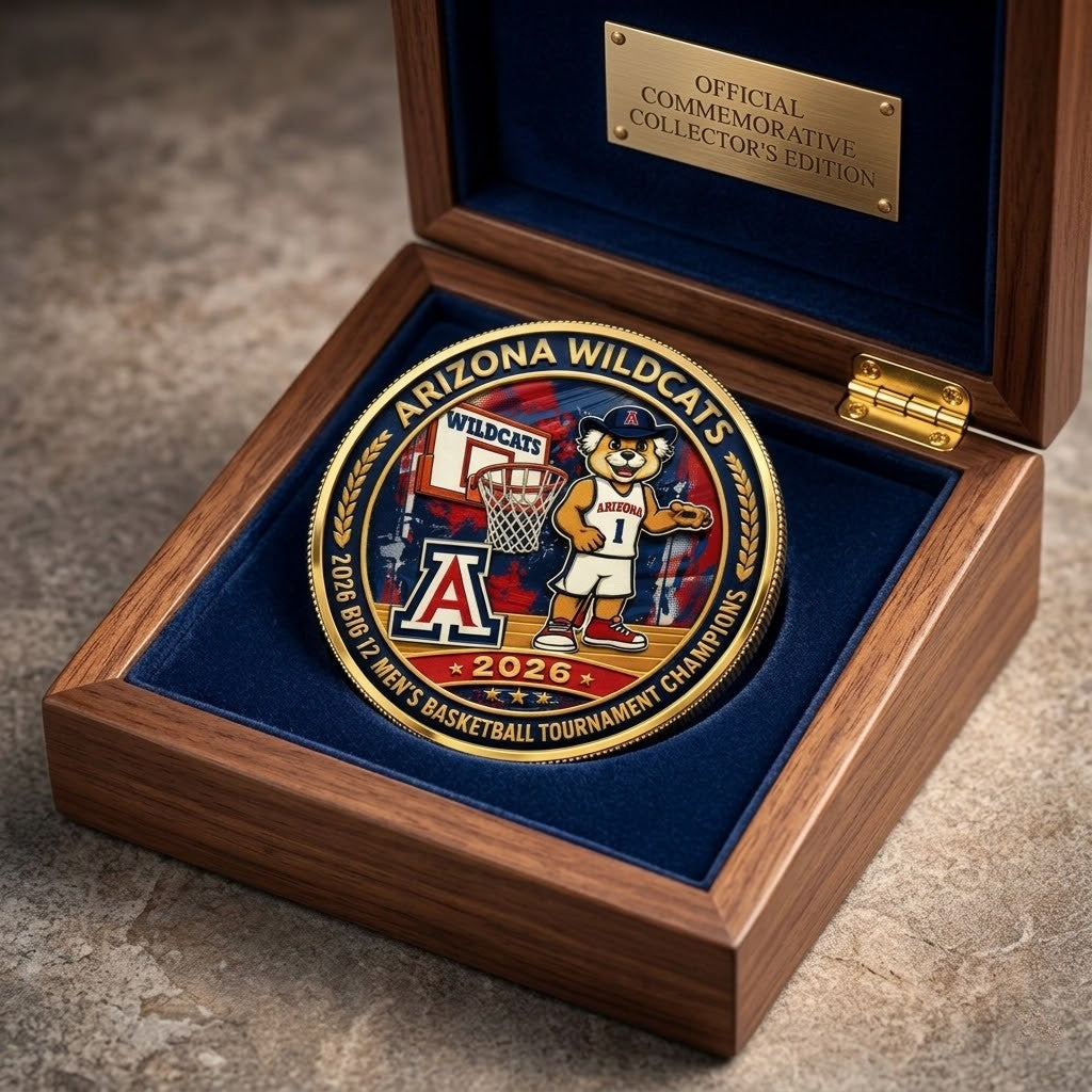 Arizona Wildcats 2026 Big 12 Men’s Basketball Tournament Champions Commemorative Coin
