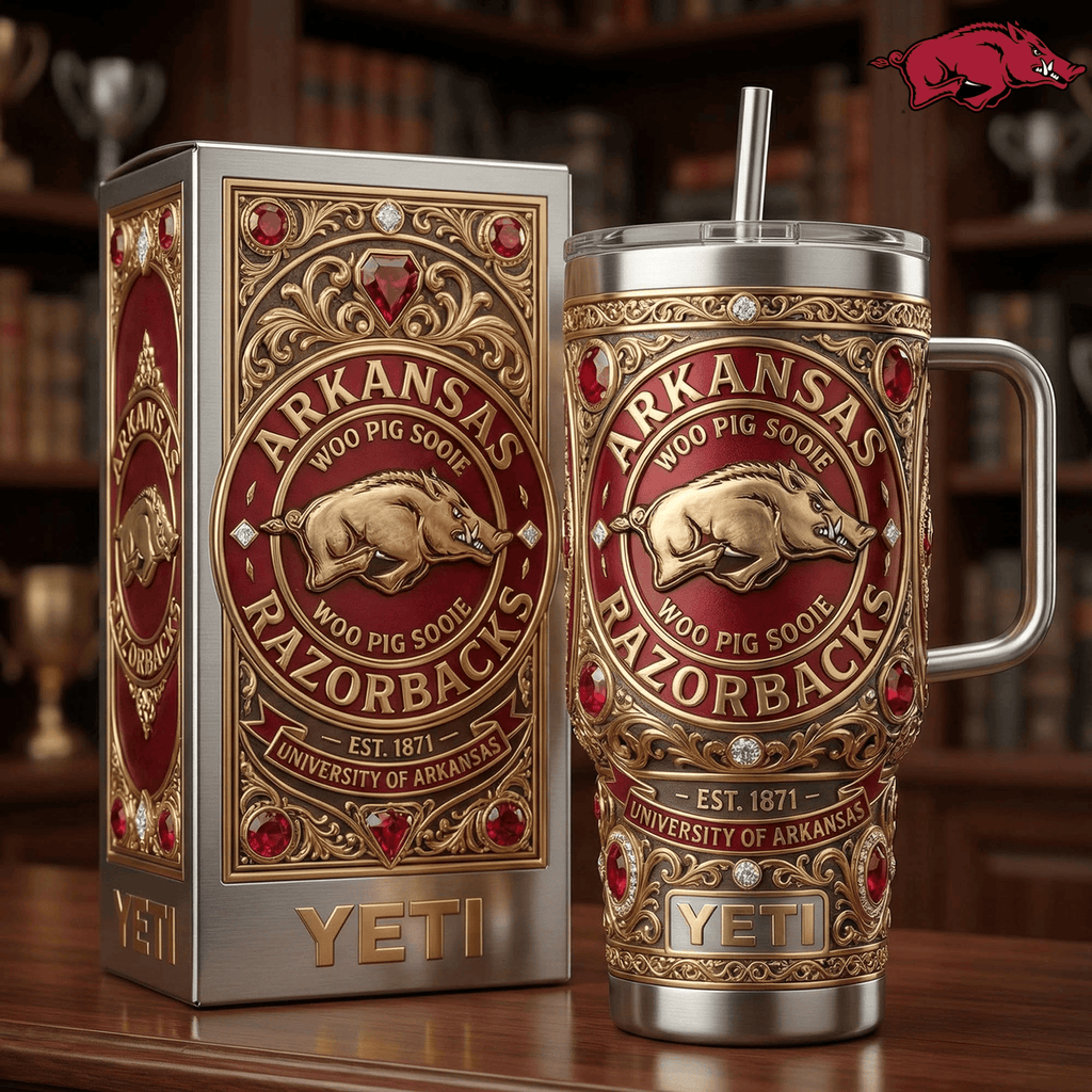 Arkansas Razorbacks 2026 Champions YETI Tumbler