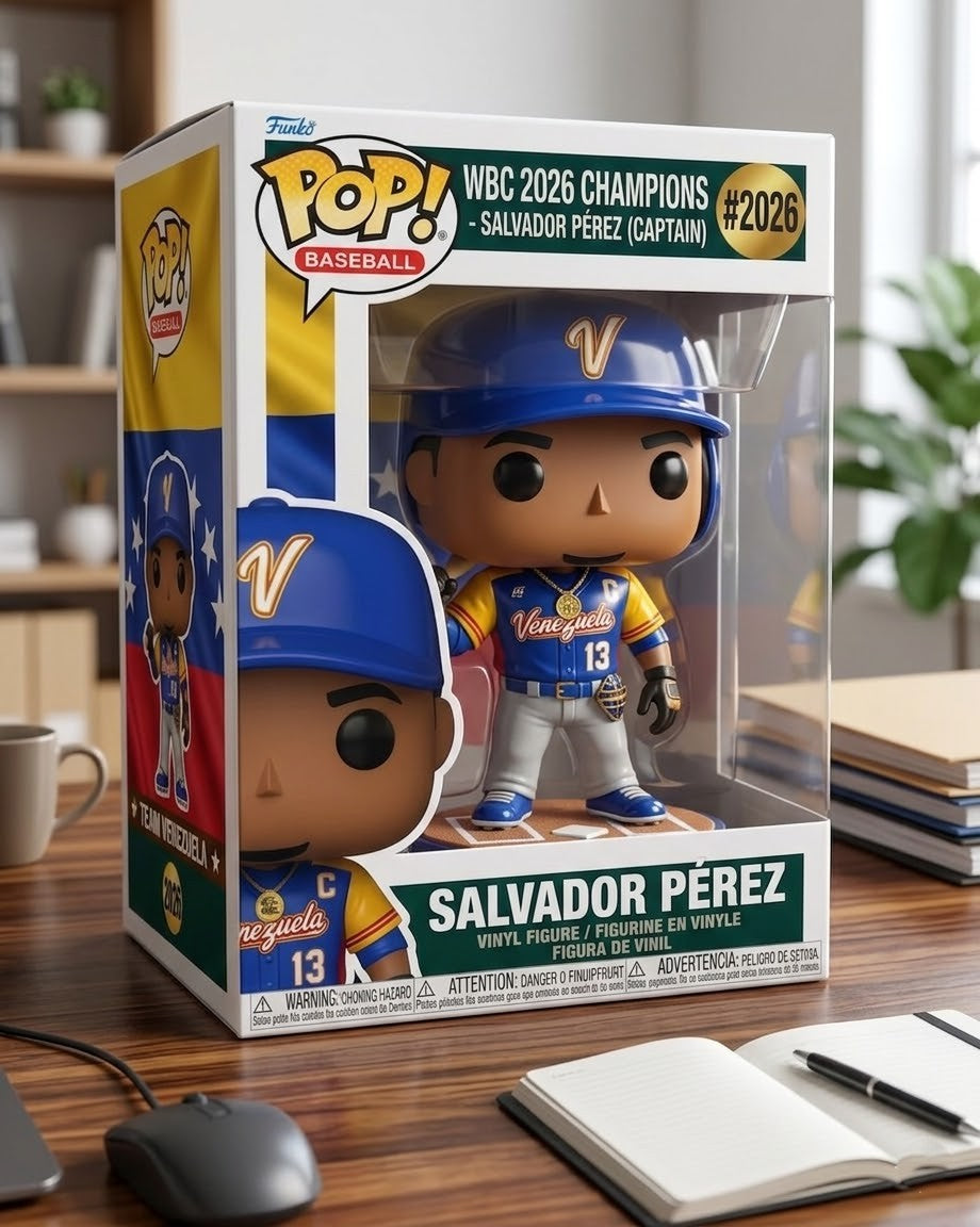 Team Venezuela WBC 2026 Champions Salvador Pérez Captain Funko Pop Vinyl Figure