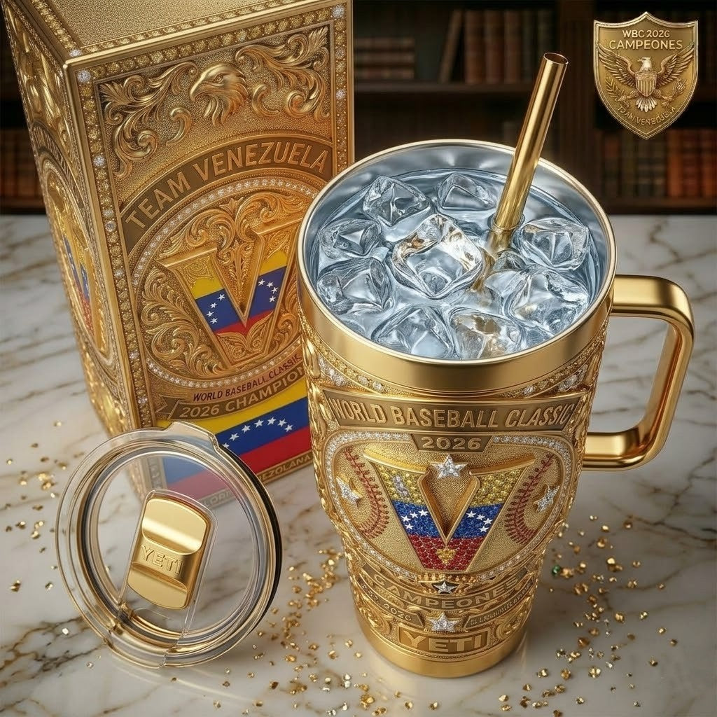 Team Venezuela World Baseball Classic 2026 Champions 40oz Tumbler