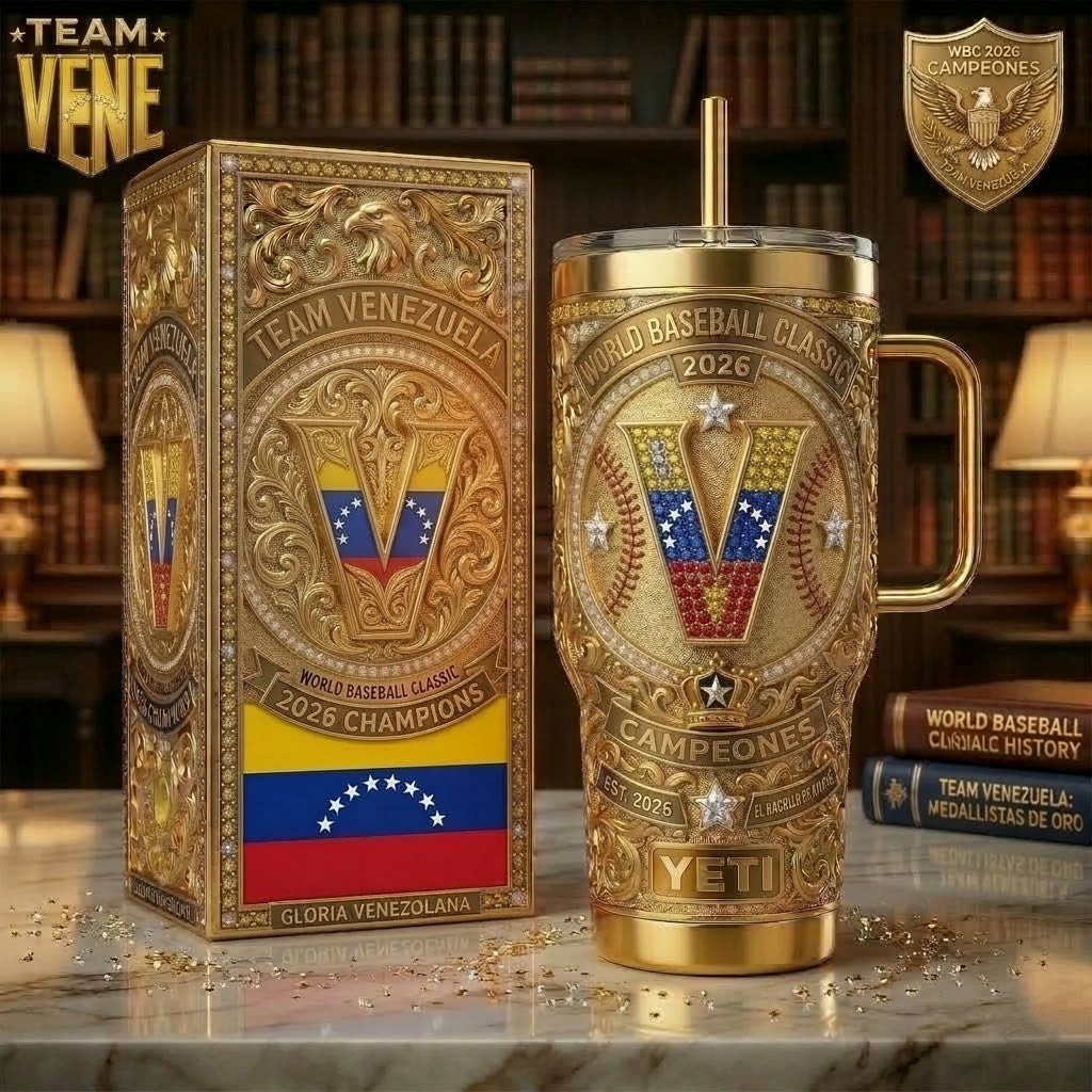 Team Venezuela World Baseball Classic 2026 Champions 40oz Tumbler