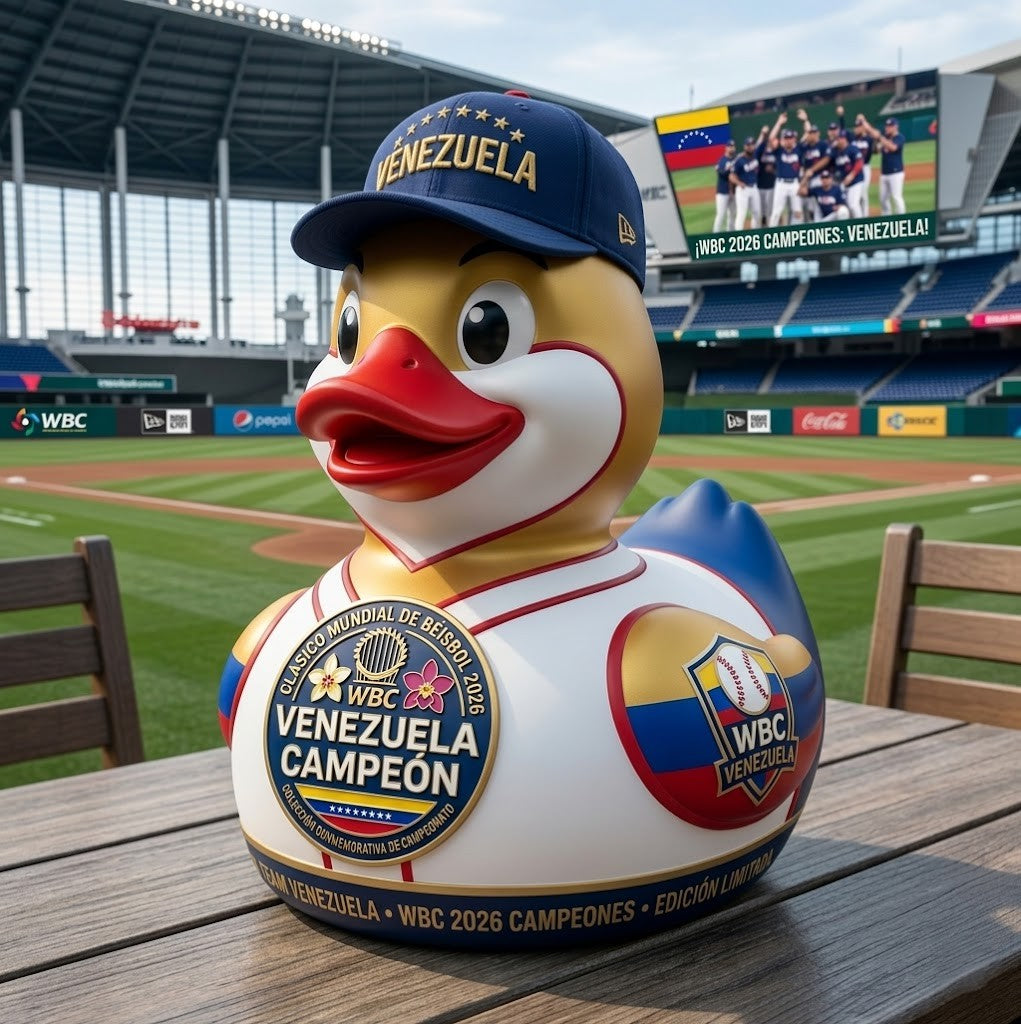Venezuela Baseball WBC 2026 Champions Rubber Duck