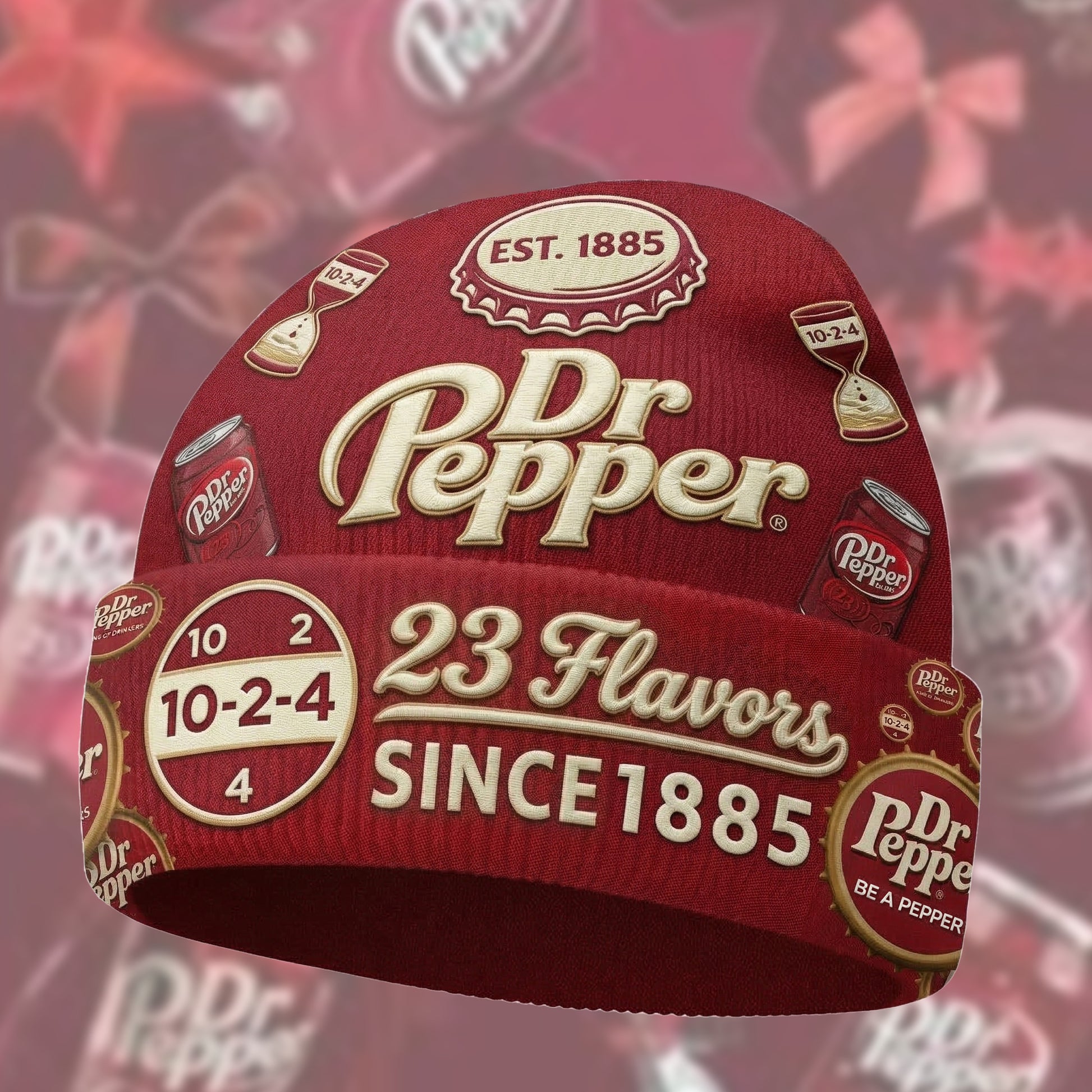 Dr Pepper Vintage 23 Flavors Beanie Hat