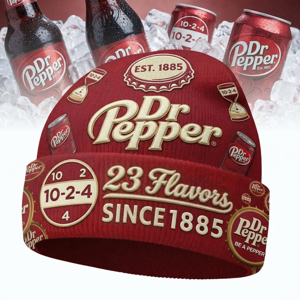 Dr Pepper Vintage 23 Flavors Beanie Hat