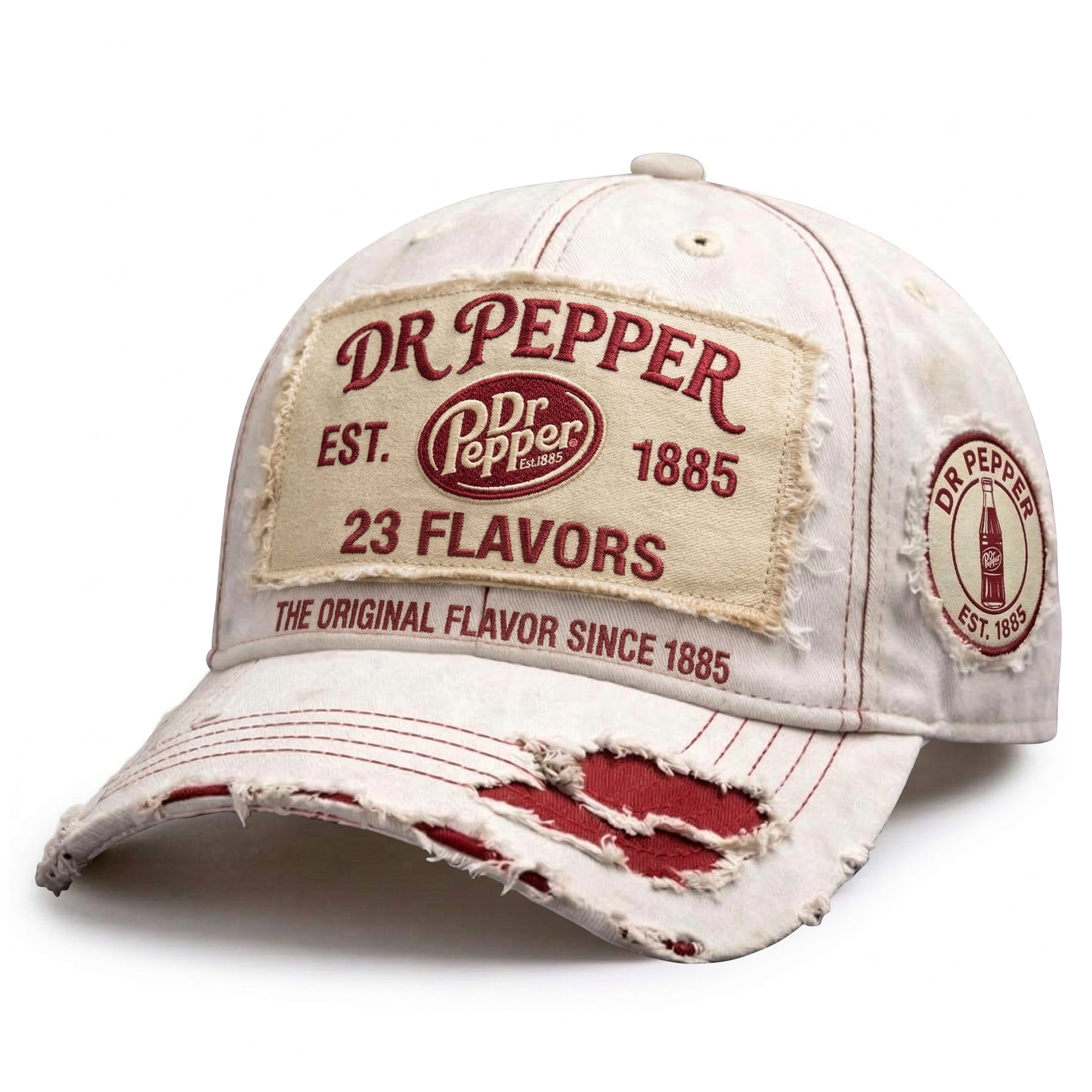 Dr Pepper Vintage Est 1885 23 Flavors Baseball Cap