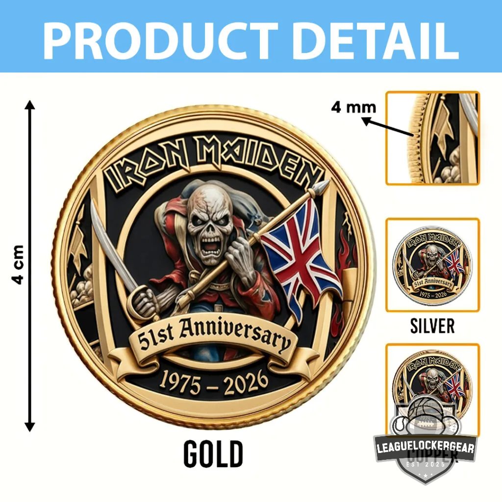 Iron Maiden 51st Anniversary The Trooper Commemorative Coin