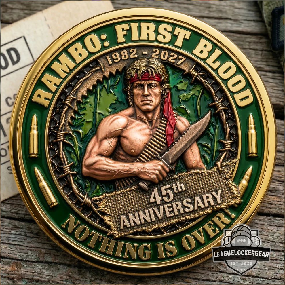 Rambo First Blood 45th Anniversary Challenge Coin