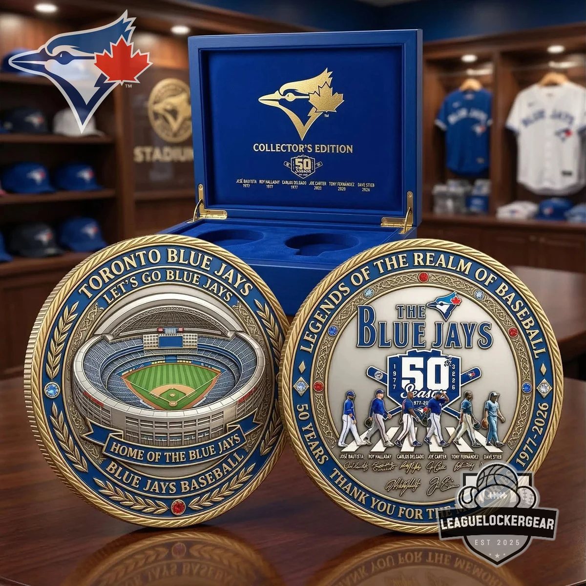 Toronto Blue Jays 50 Years 1977-2026 Legends of Baseball Collector’s Coin