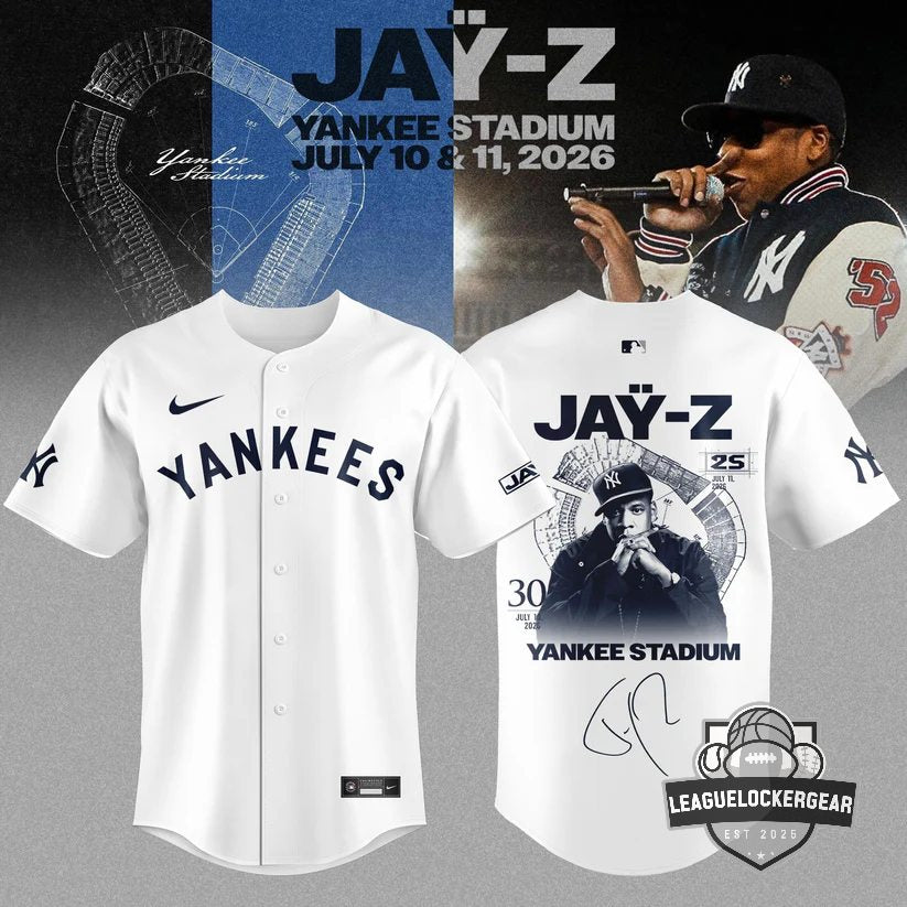 Jay-Z New York Yankees Yankee Stadium 2026 Signed Baseball Jersey