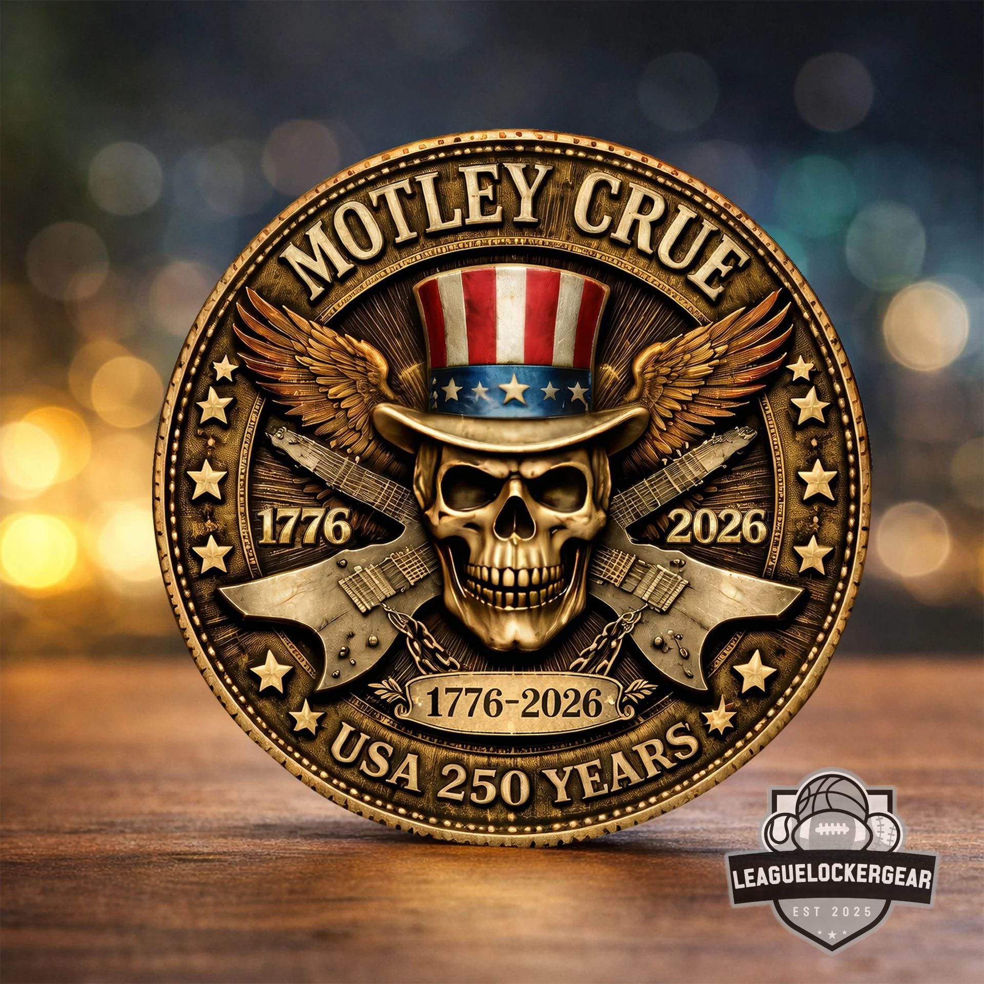 Mötley Crüe USA 250 Years Anniversary 1776-2026 Commemorative Coin