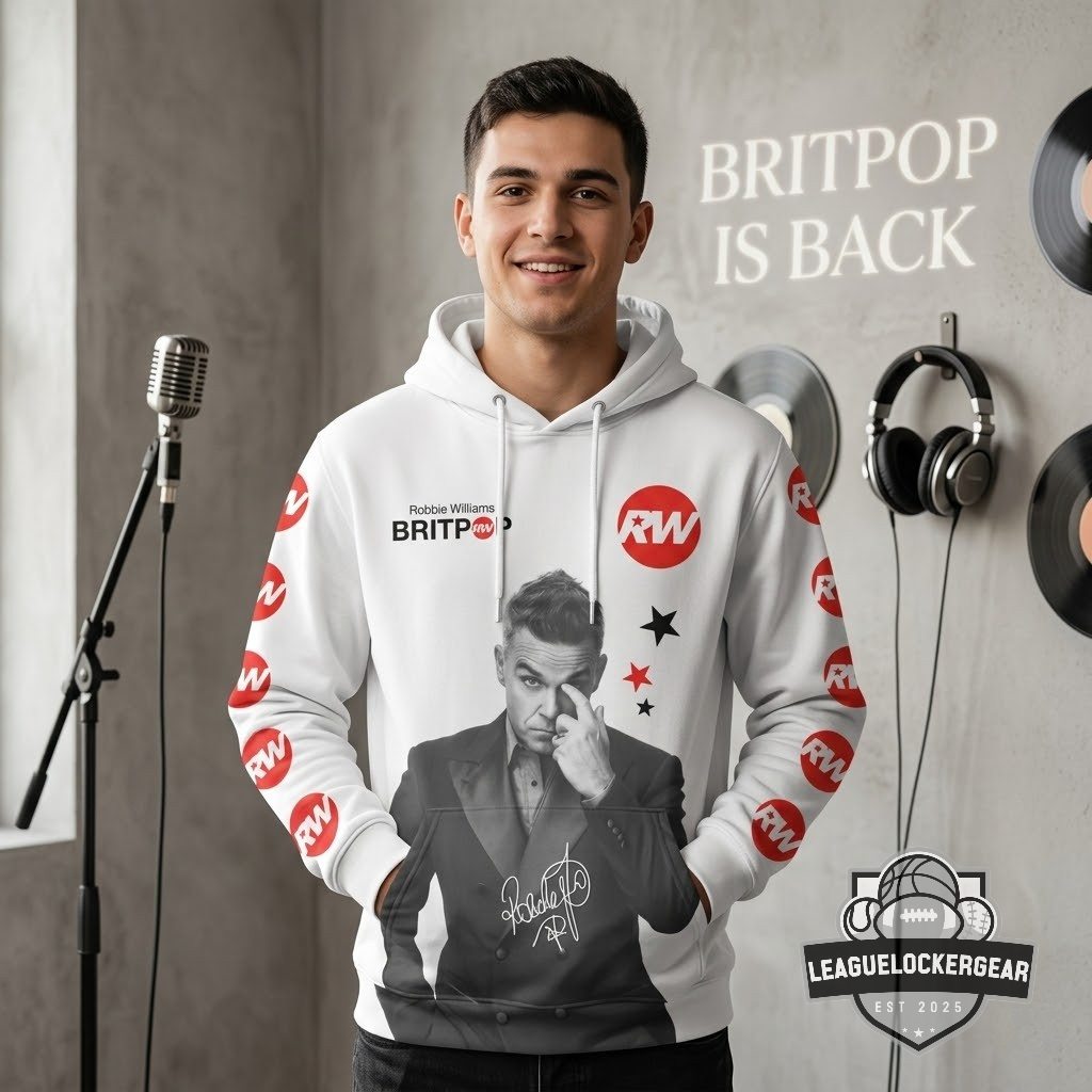 Robbie Williams Britpop 2026 Tour Hoodie
