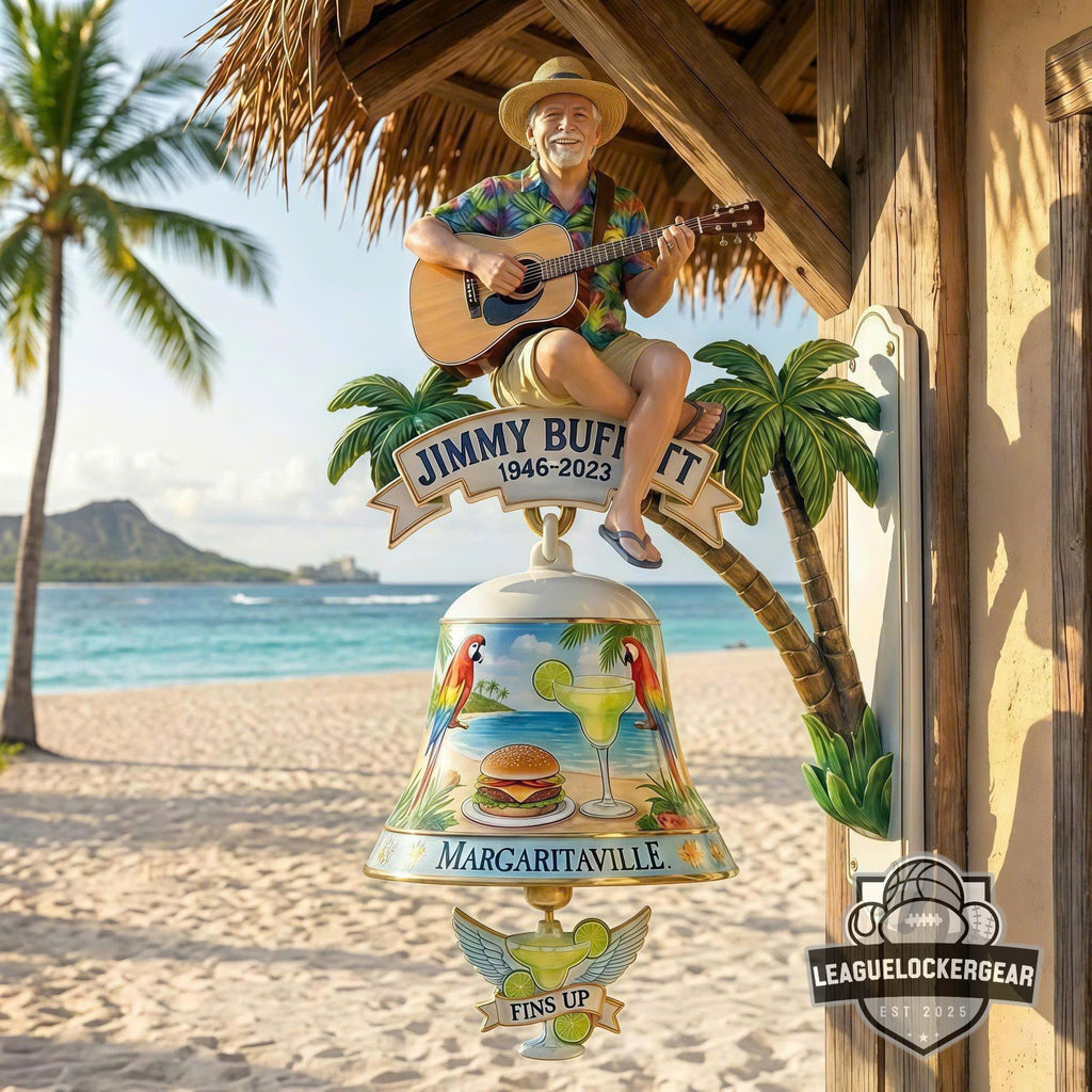 Jimmy Buffett Fins Up Wall Bell