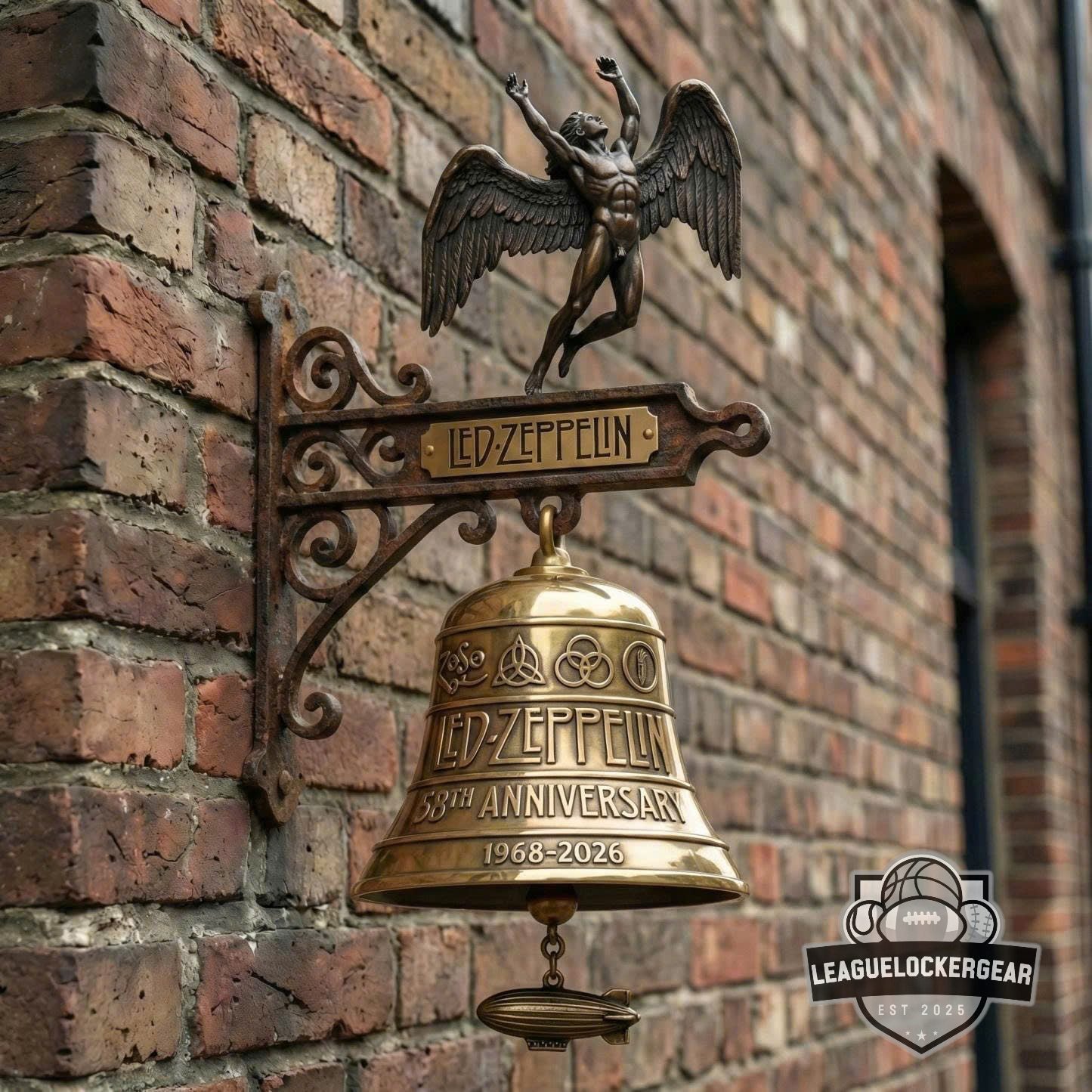 Led Zeppelin 58th Anniversary 1968-2026 Wall Bell