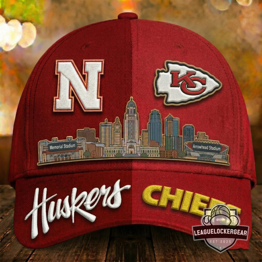 Nebraska Huskers x Kansas City Chiefs Baseball Cap