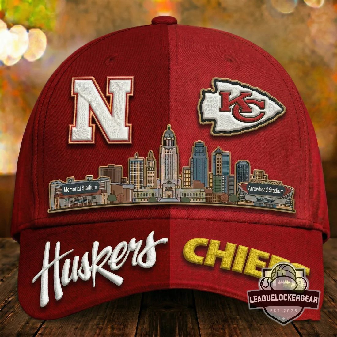 Nebraska Huskers x Kansas City Chiefs Baseball Cap