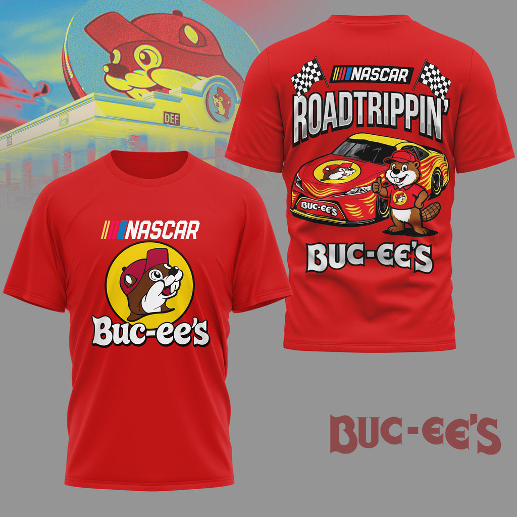 Buc-ee’s NASCAR Roadtrippin’ T-Shirt