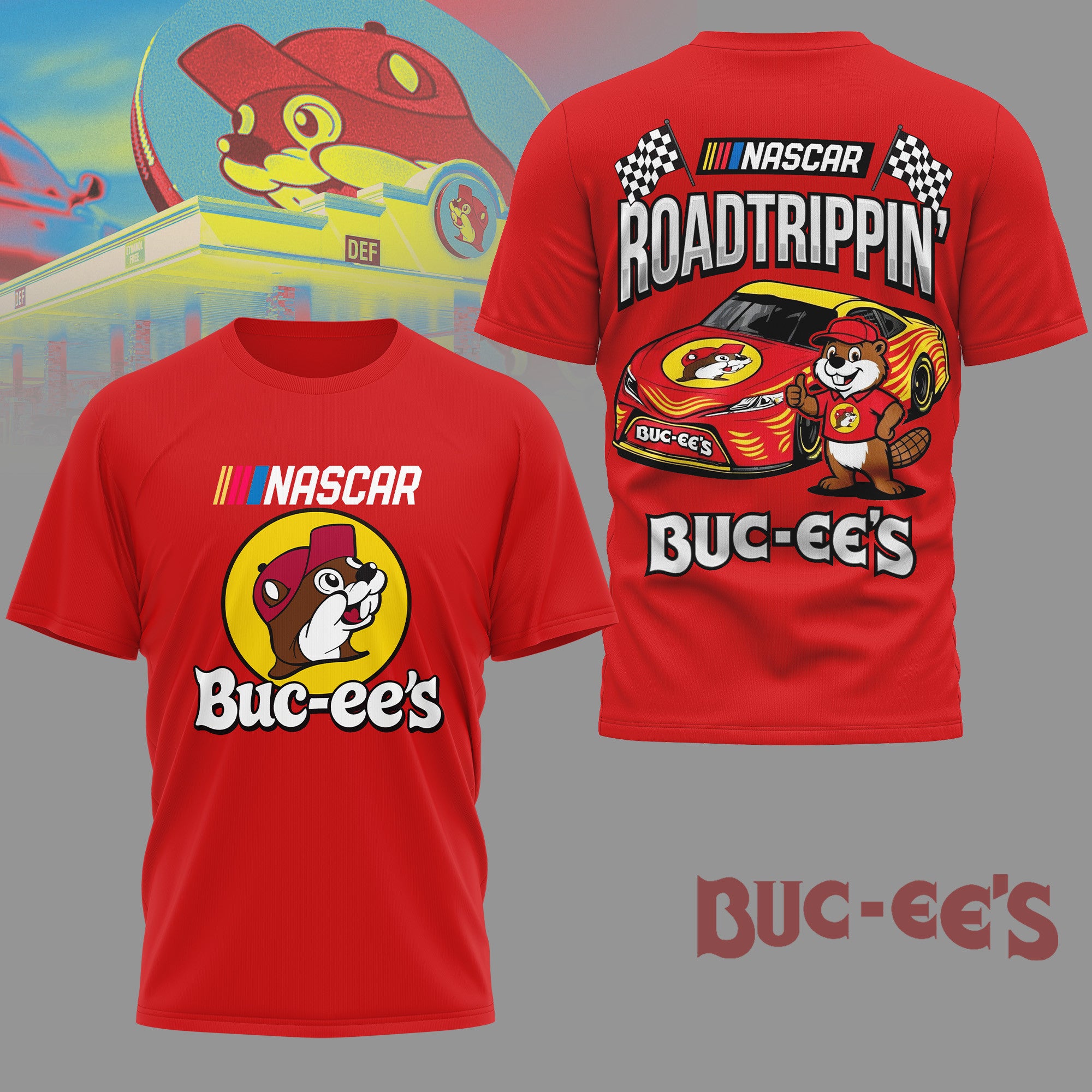 Buc-ee’s NASCAR Roadtrippin’ T-Shirt