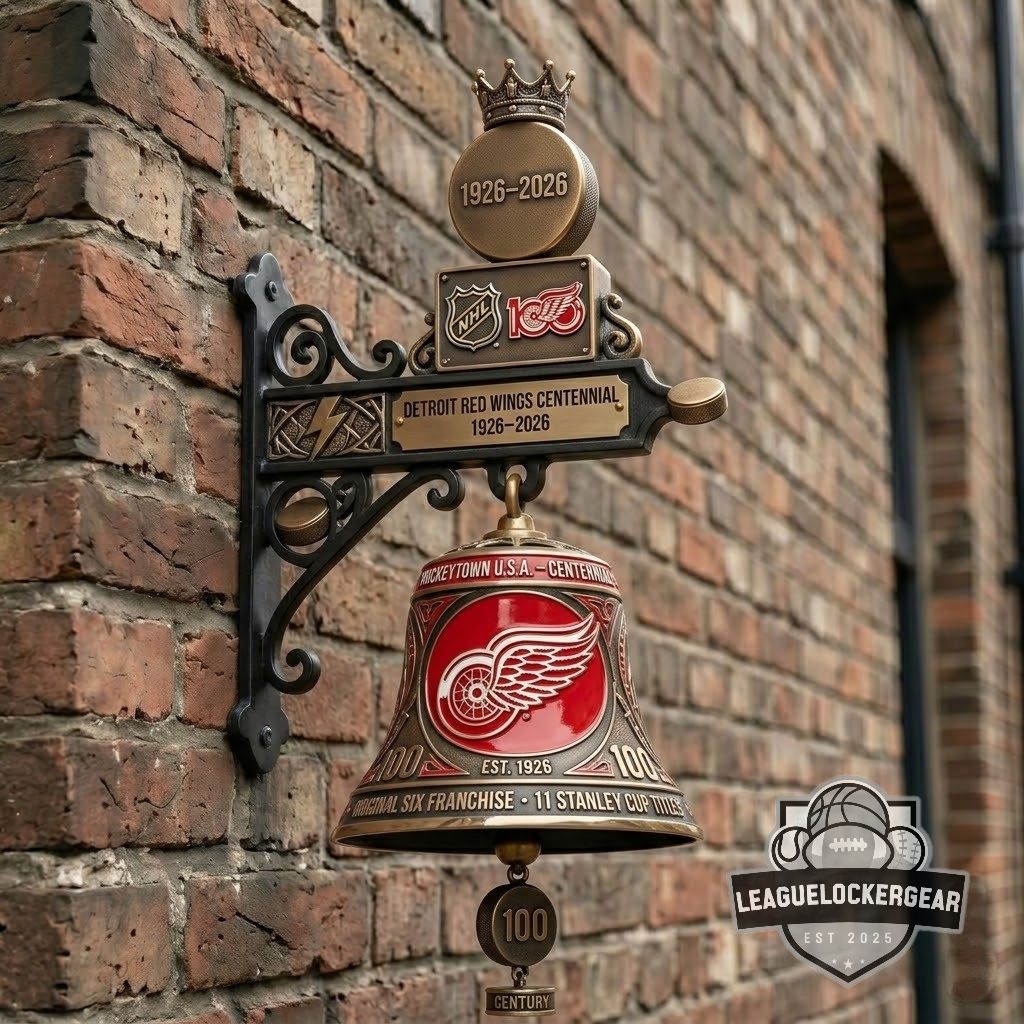 Detroit Red Wings Centennial 1926-2026 Wall Bell
