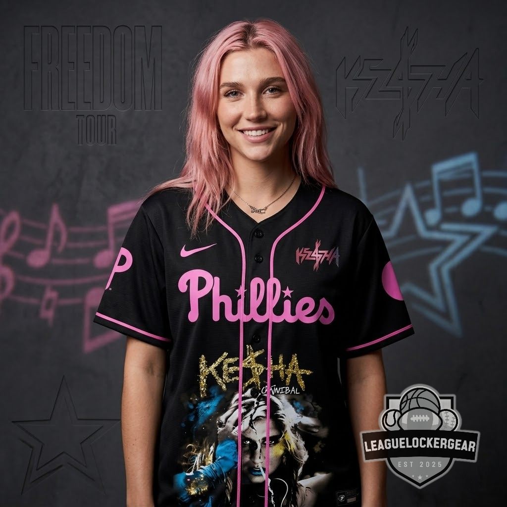 Phillies x Kesha The Freedom Tour 2026 Baseball Jersey