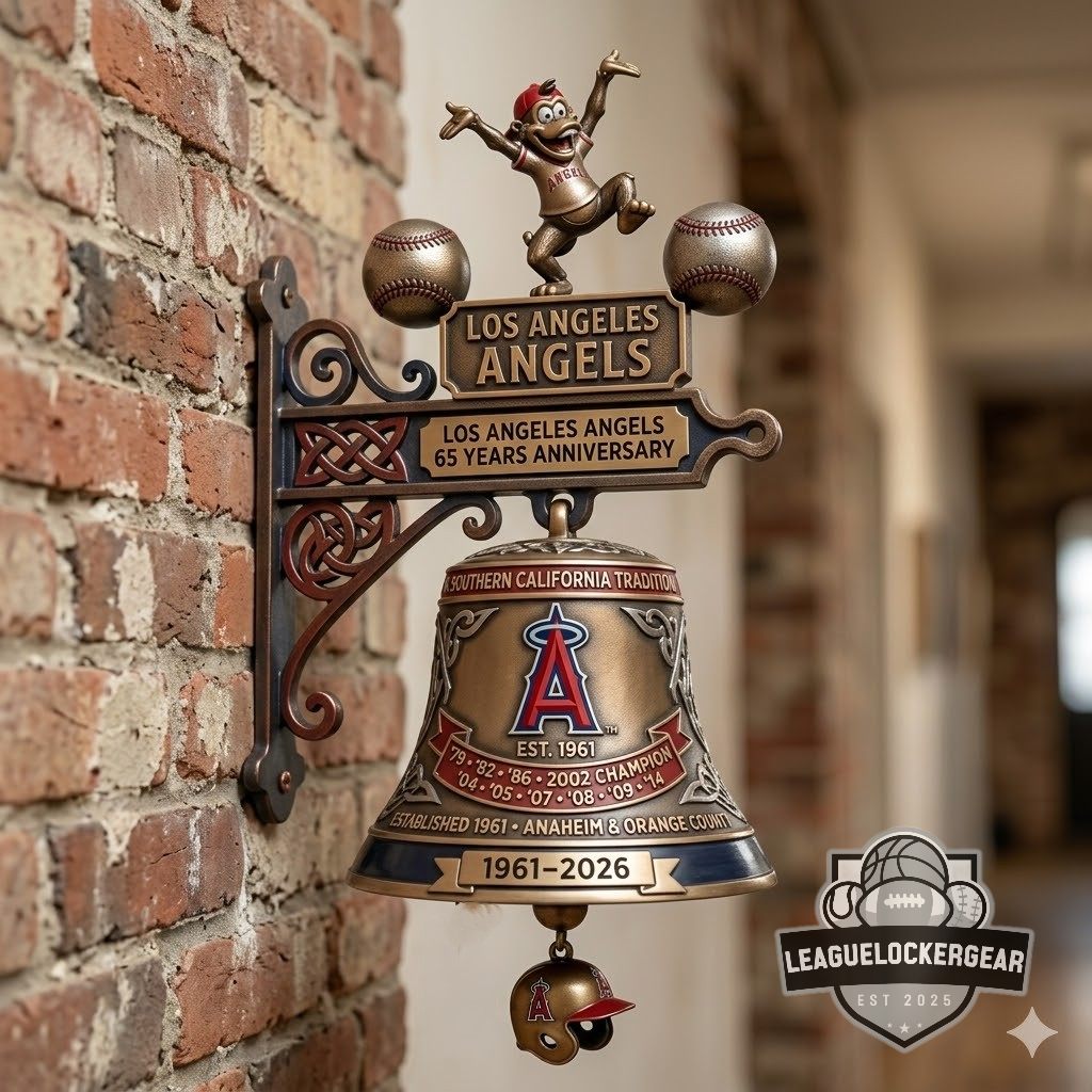 Los Angeles Angels 65 Years Anniversary 1961-2026 Wall Bell