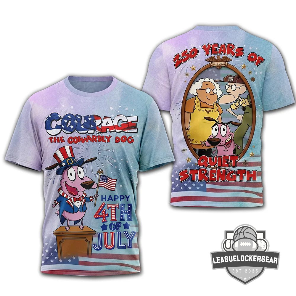 Courage the Cowardly Dog 250 Years Anniversary T-Shirt