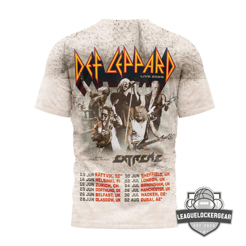 Def Leppard 1983 Live Tour 2026 T-Shirt