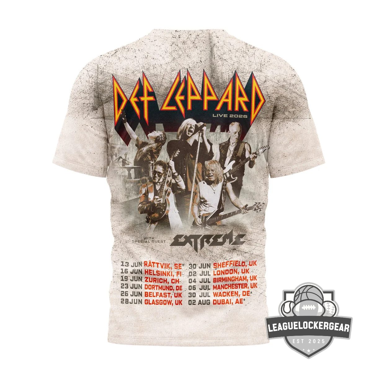 Def Leppard 1983 Live Tour 2026 T-Shirt