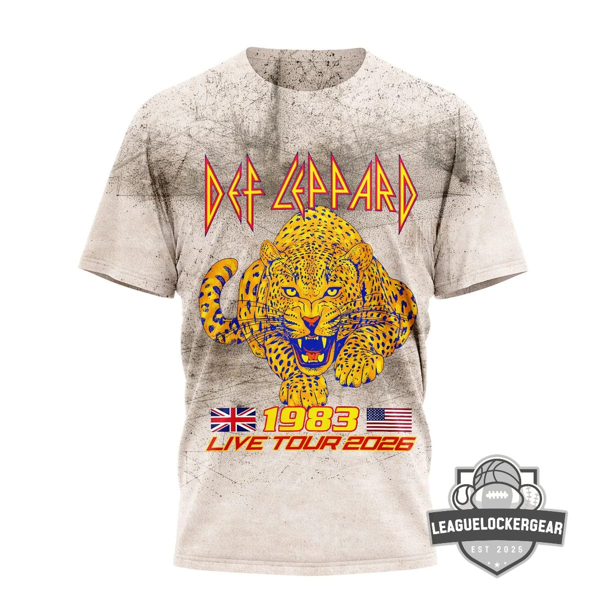 Def Leppard 1983 Live Tour 2026 T-Shirt
