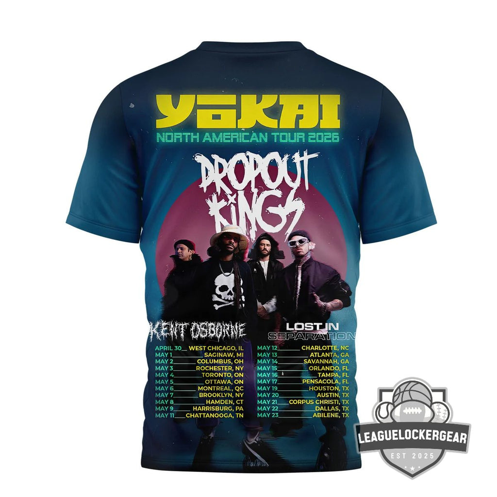 Dropout Kings Yokai North American Tour 2026 T-Shirt