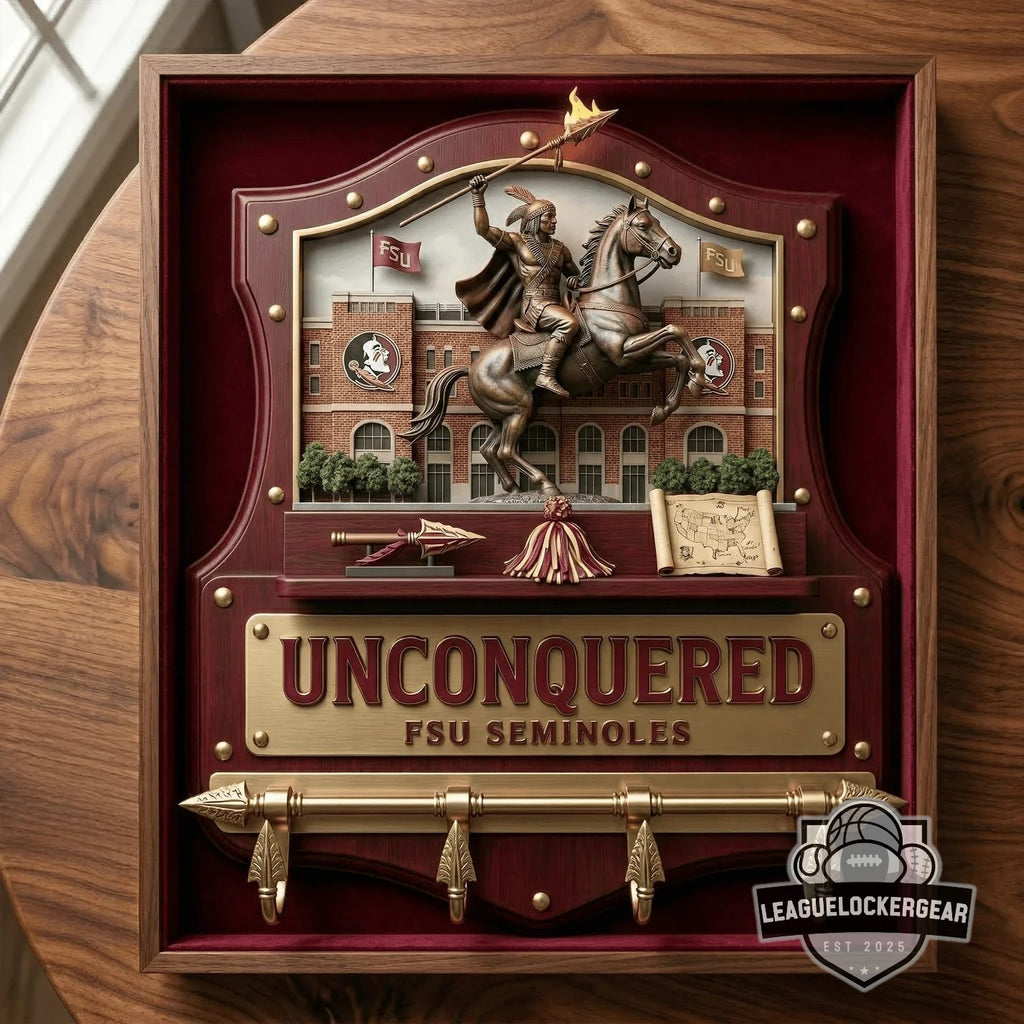 FSU Seminoles Unconquered Wall Decor Key Hanger