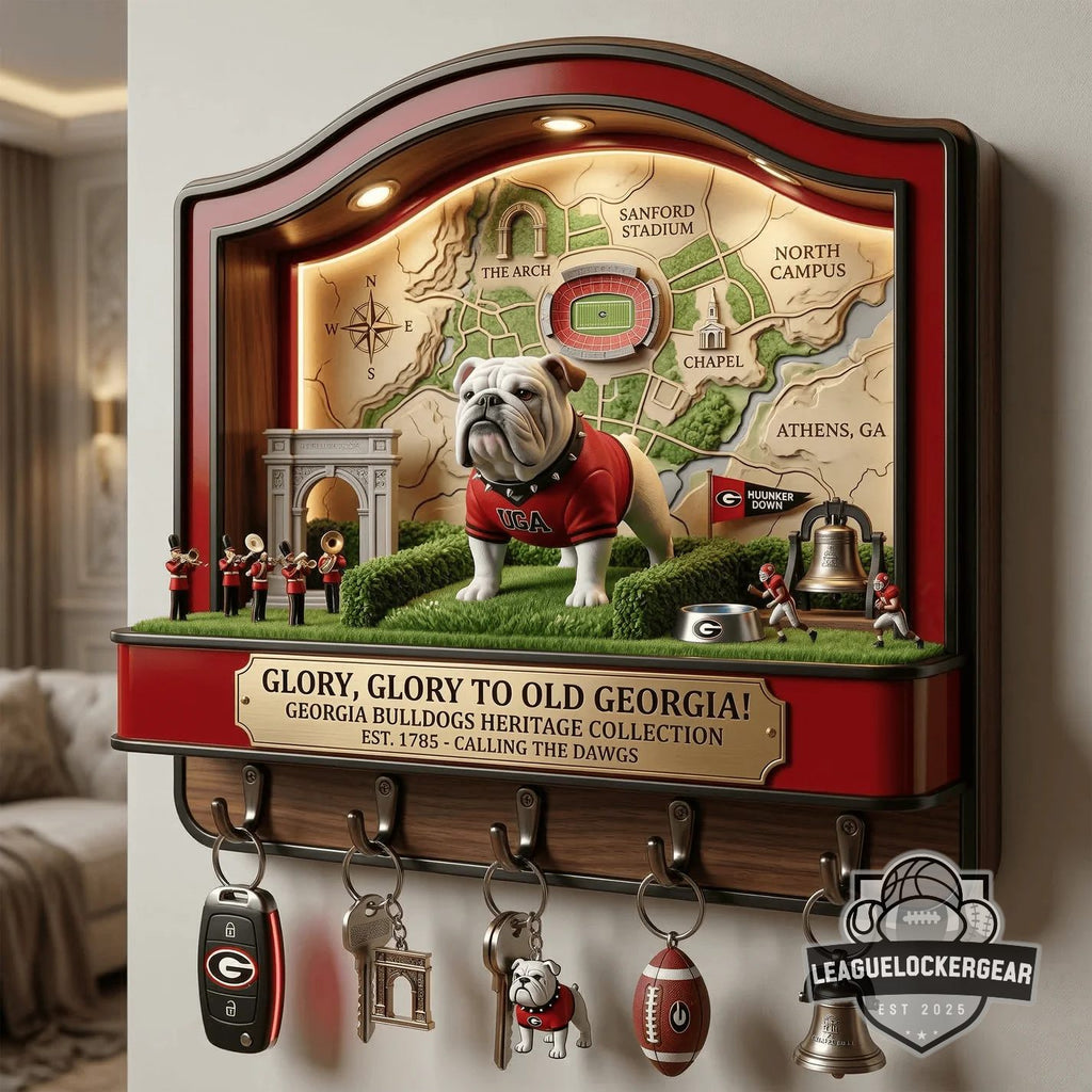 Georgia Bulldogs Glory Glory to Old Georgia Wall Key Holder