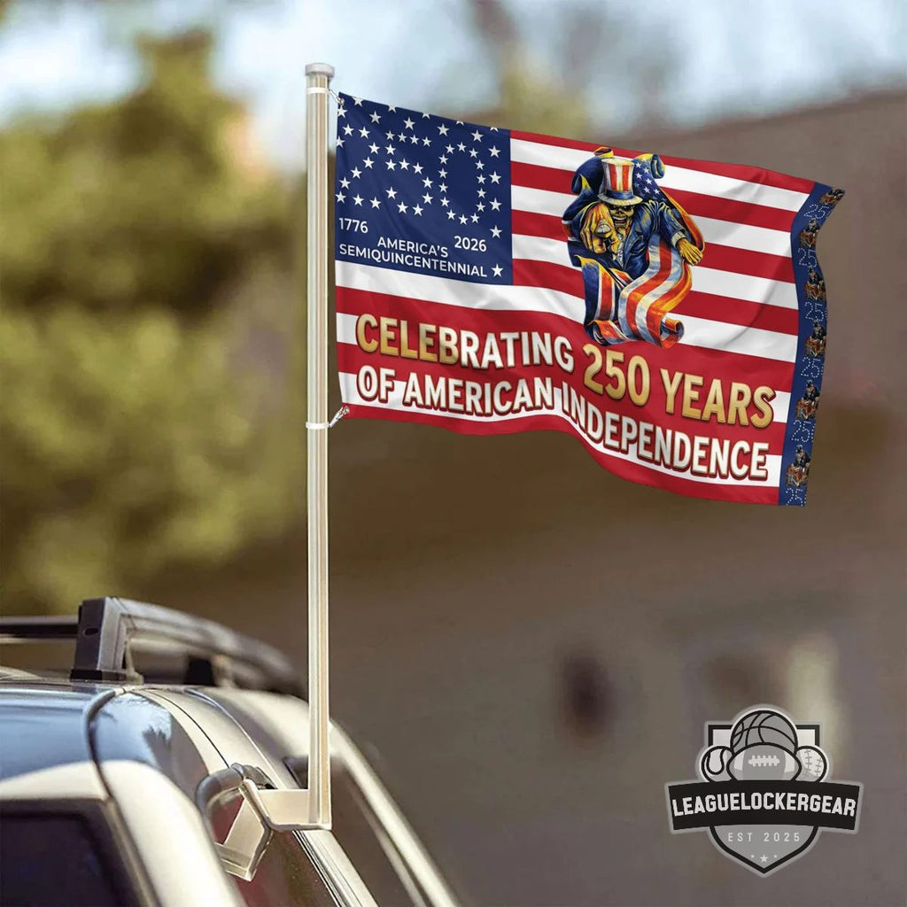 Iron Maiden Eddie America’s 2026 Semiquincentennial 250 Years Of Independence Flag