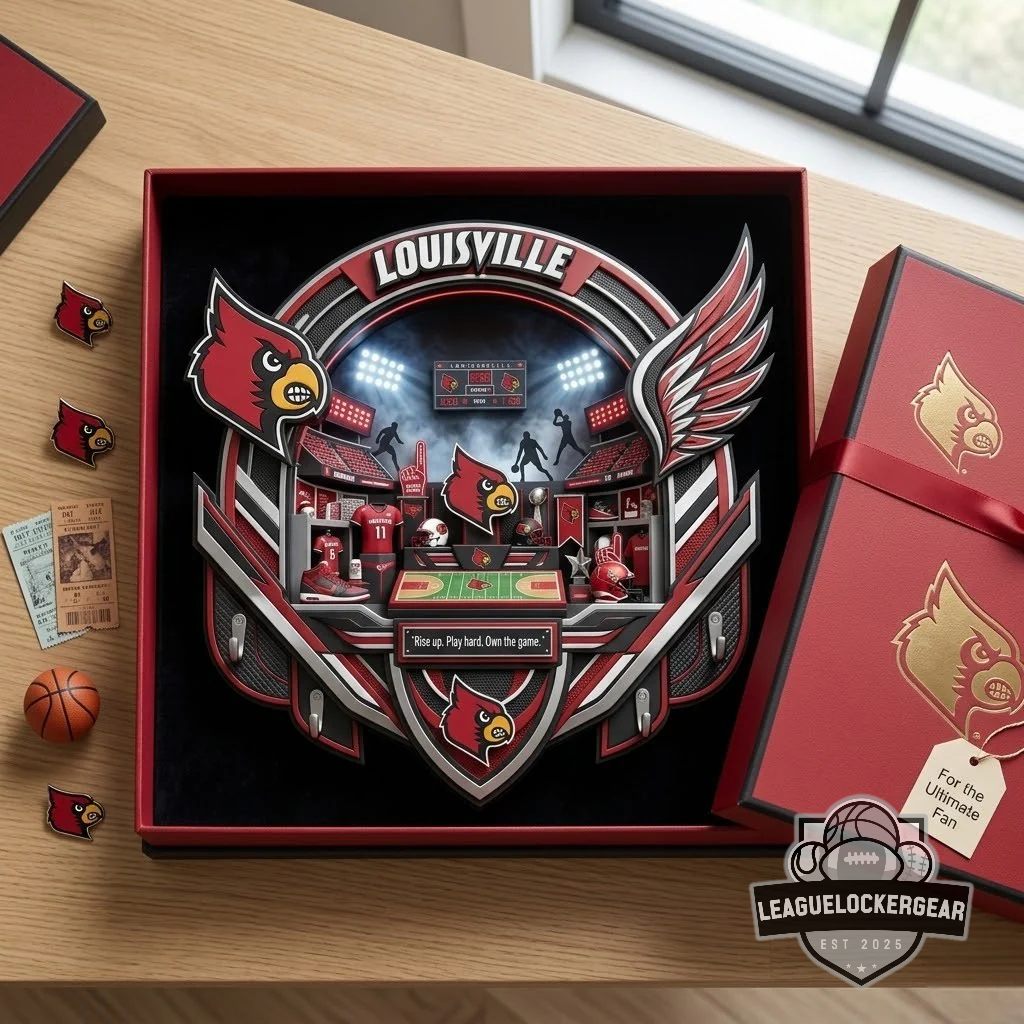 Louisville Cardinals Wall Decor Key Holder