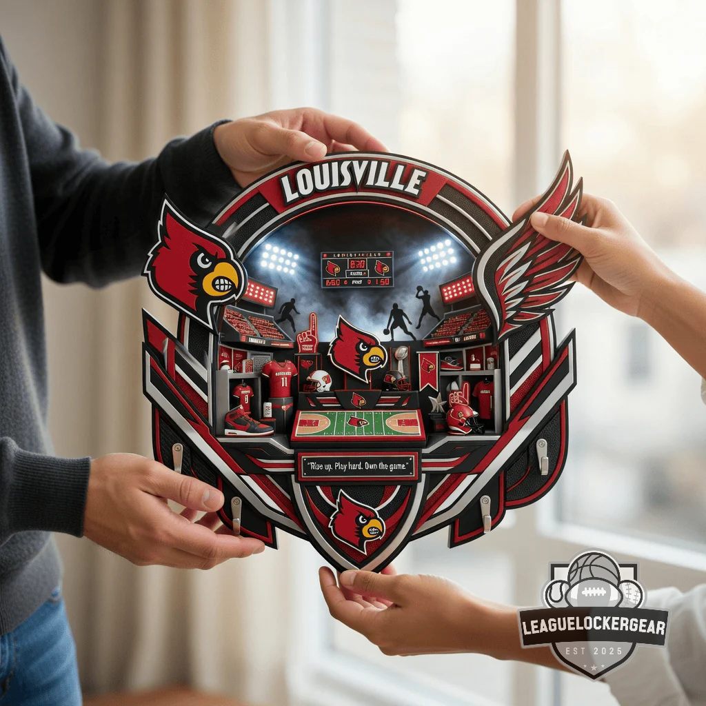 Louisville Cardinals Wall Decor Key Holder