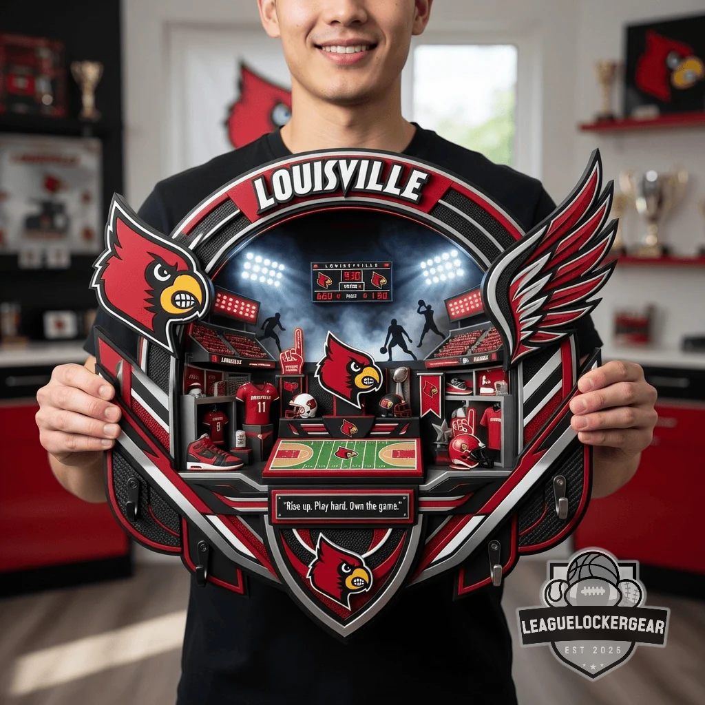 Louisville Cardinals Wall Decor Key Holder