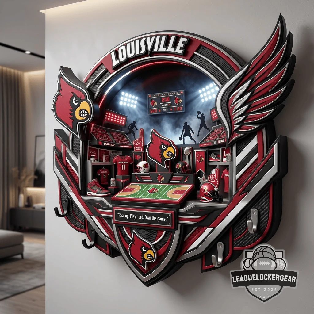 Louisville Cardinals Wall Decor Key Holder