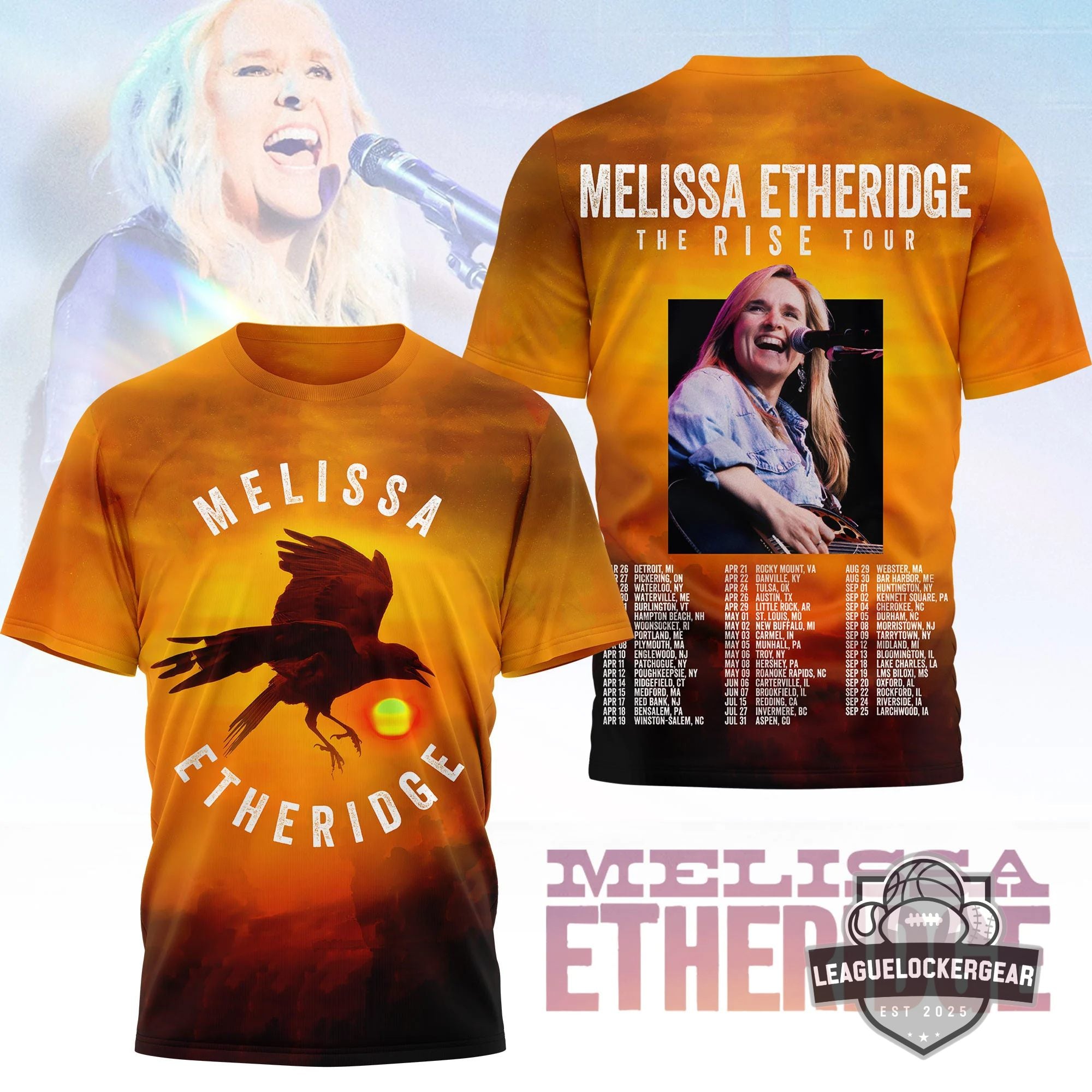 Melissa Etheridge The Rise Tour T-Shirt