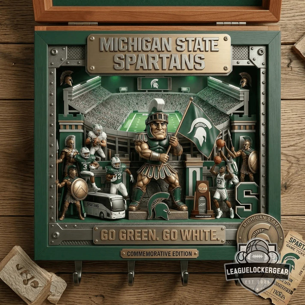 Michigan State Spartans Wall Mounted Key Holder
