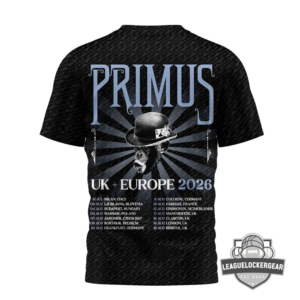 Primus UK Europe 2026 Tour T-Shirt