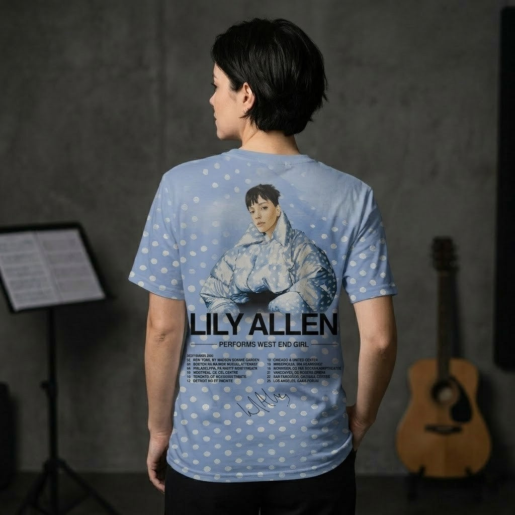 Lily Allen Performs West End Girl Tour 2026 Signed T-Shirt