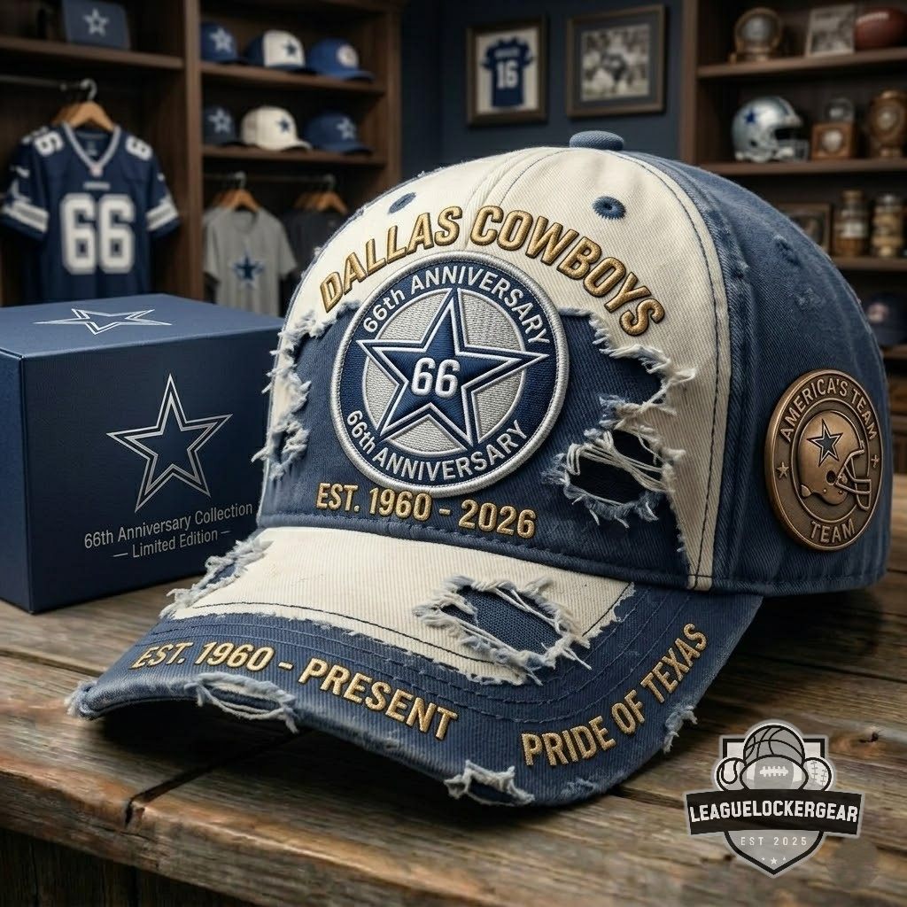 Dallas Cowboys 66th Anniversary 1960-2026 Cap Hat