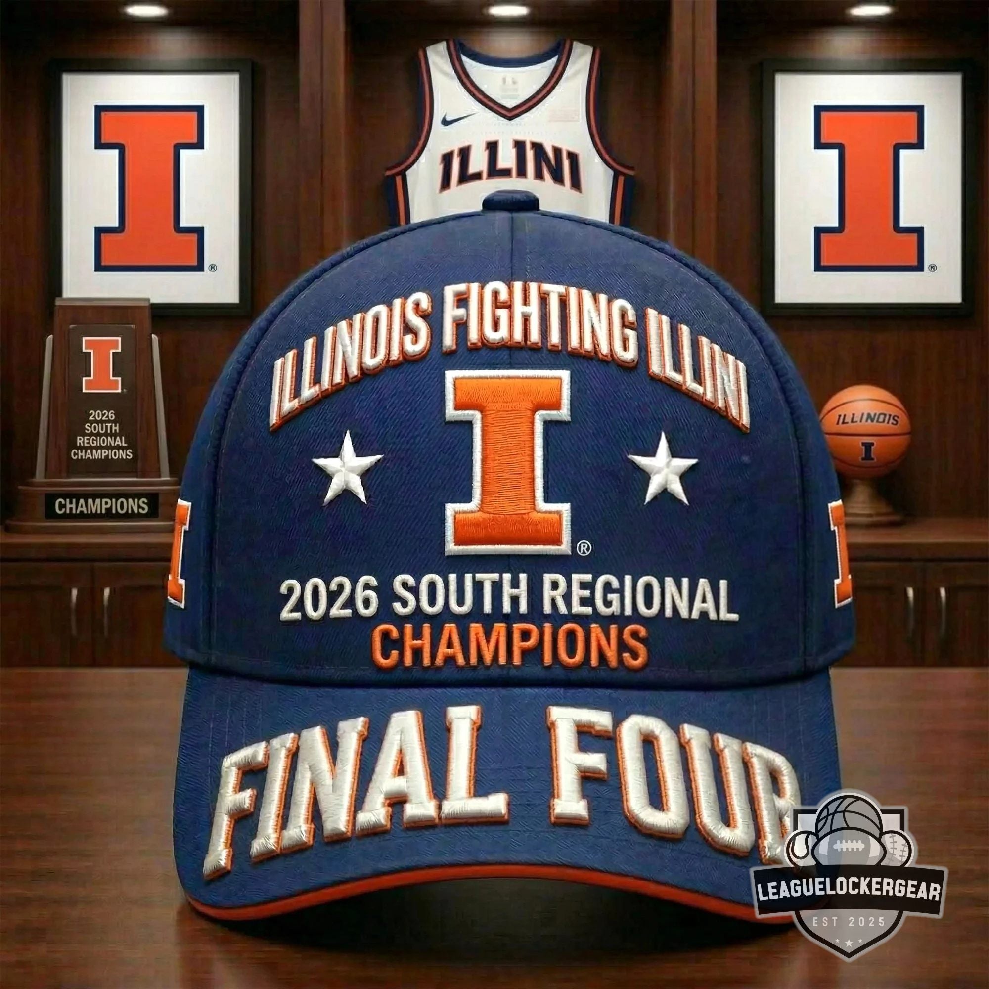 Illinois Fighting Illini 2026 South Regional Champions Final Four Cap