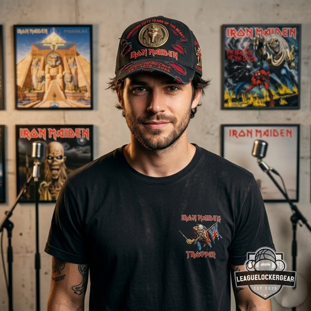 Iron Maiden 50th Anniversary Fear Of The Dark Baseball Cap