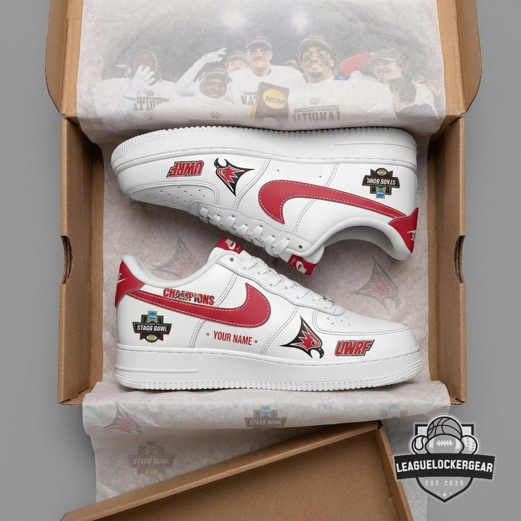 UWRF Falcons National Champions Stagg Bowl Custom Name Air Force 1 Shoes