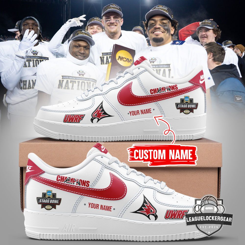UWRF Falcons National Champions Stagg Bowl Custom Name Air Force 1 Shoes