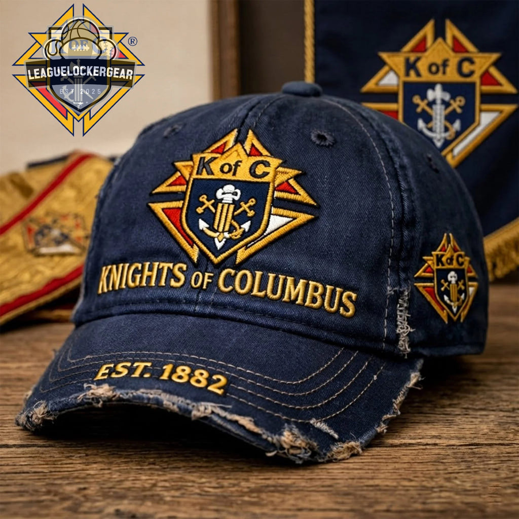 Knights of Columbus EST. 1882 Distressed Dad Hat