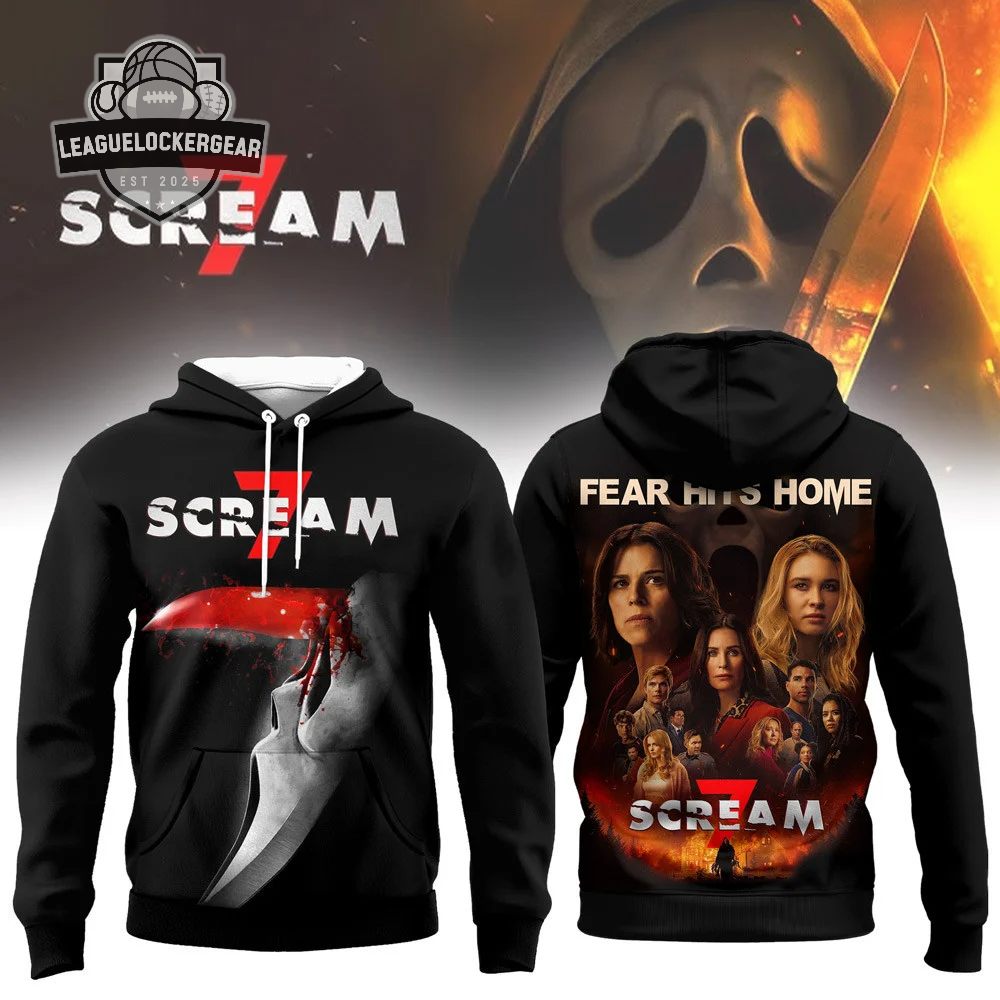 Scream 7 Fear Hits Home Hoodie