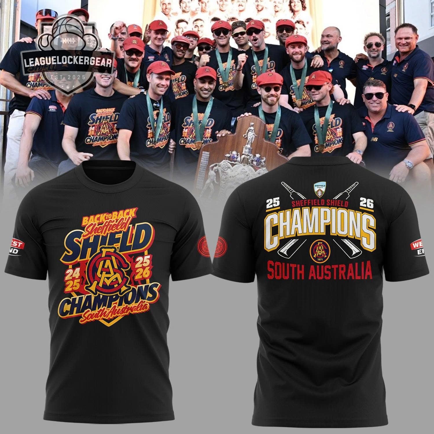 South Australia Back To Back Sheffield Shield Champions T-Shirt
