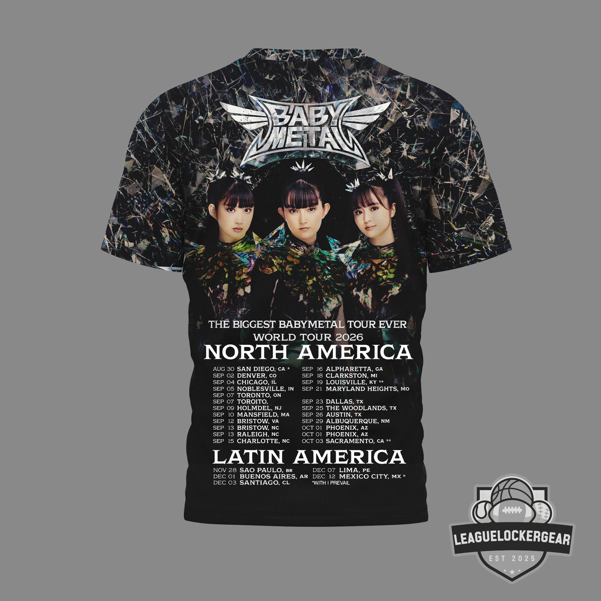 Babymetal World Tour 2026 North America T-Shirt
