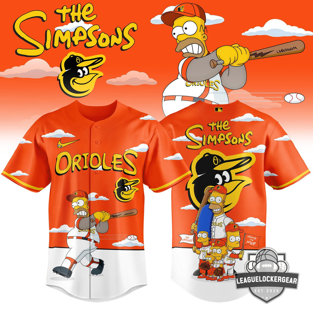 Baltimore Orioles x The Simpsons Baseball Jersey